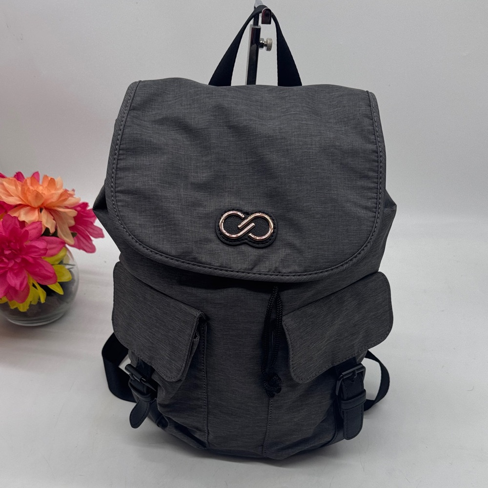Calia Gray Backpack with drawstring Front Pockets - image 2